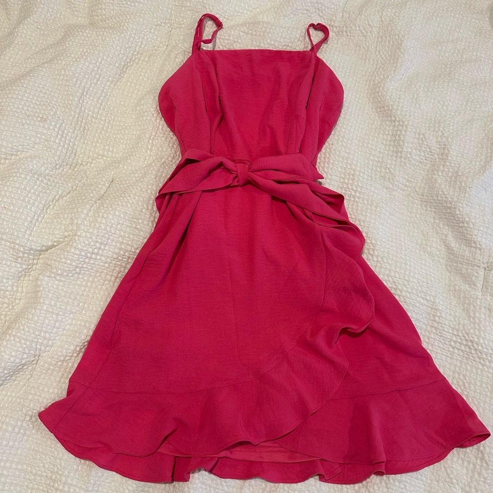 She + Sky Vibrant Pink Dress